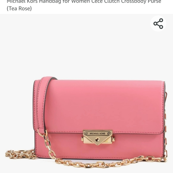 Cece Tea Rose Michael Kors Authentic Purse Crossbody - Picture 2 of 5